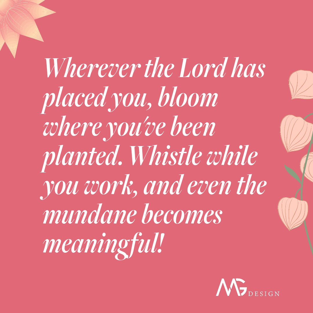 Trust that the Lord has placed you in this season for a reason and is using you to bless those around you. Embrace His plan for your life and find purpose in every moment. #1Corinthians7 #GodsPlan #Psalm127 #Jeremiah29 #purpose #workfortheLord #graphicdesign #smallbiz