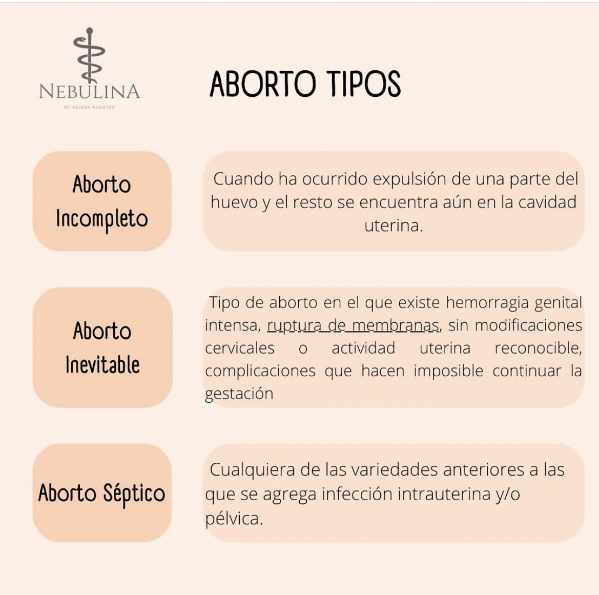 nebulinamx's tweet photo. 👩🏻‍⚕️💭 Repasemos los conceptos de aborto ya que son muy preguntados en el enarm! 
#enarm #enarm2024 #nebulinamx https://t.co/2gdRmClVsA