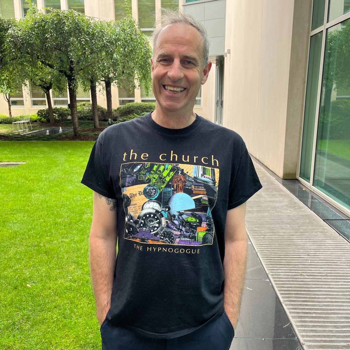 The only time you'll see me advocating for more of The Church in Parliament! But I guess I was caught in an unguarded moment. #AusMusicTshirtDay