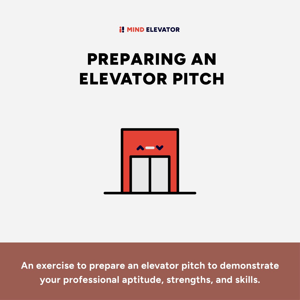 mind_elevator's tweet photo. A good elevator pitch is an effective way to demonstrate your professional aptitude, strengths, and skills. The preparatory work will be particularly helpful in job interviews and networking events. 

Download and learn more about this exercise: https://t.co/VCvQfbxBo6 https://t.co/3pM9DuDyPB