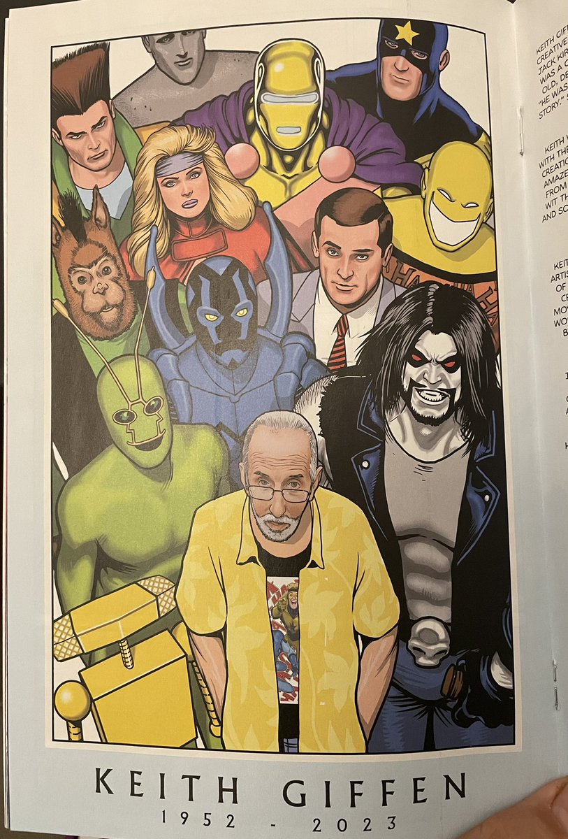 ItsTerrifiCon's tweet photo. Terrific tribute to the late Keith Giffen by the great artist @maguirekevin https://t.co/VeDzrIvbpW