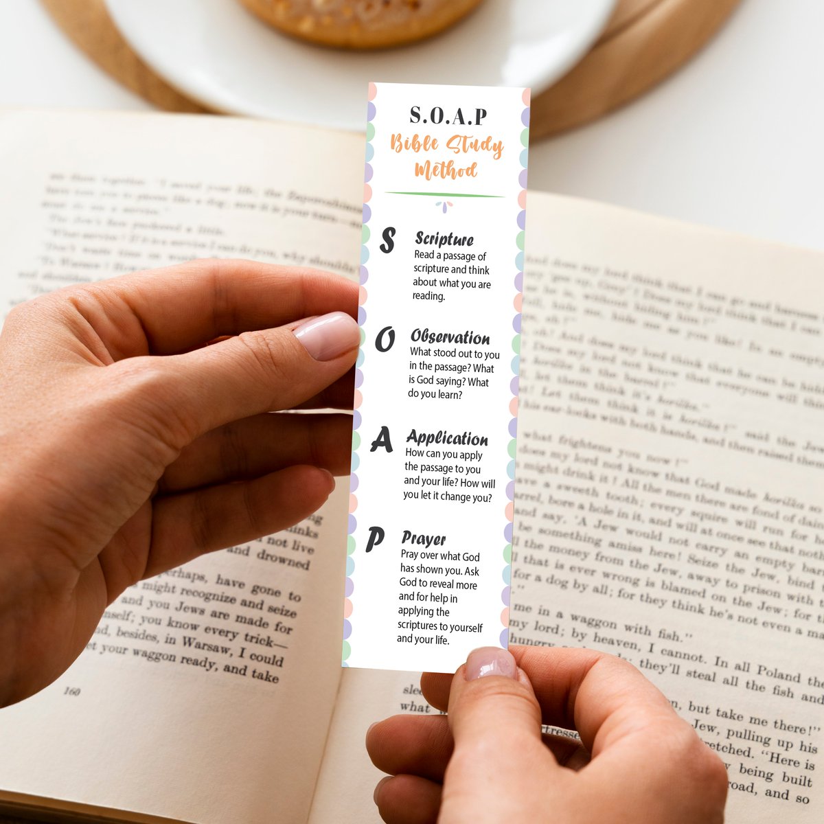 Designing bookmarks is a lot of fun! Have a look at this bookmark I designed with the S.O.A.P Bible Study Method on it. You can purchase and download here and support me: michellegummowdesign.etsy.com #bookmark #soapbiblestudy #scripture #reading #townsvillelocal #townsvillebusiness