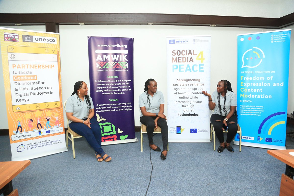 DrRuthOwino1's tweet photo. Digital technology has propelled progress in #freedomofspeech, but #socialmedia platforms pose risks through the spread of false information and #hatespeech for a safe digital environment #accesstoinformation #ContentModeration @FECoMo_Kenya 
#SocialMedia4Peace #Internet4Trust https://t.co/FwIKv16jSb