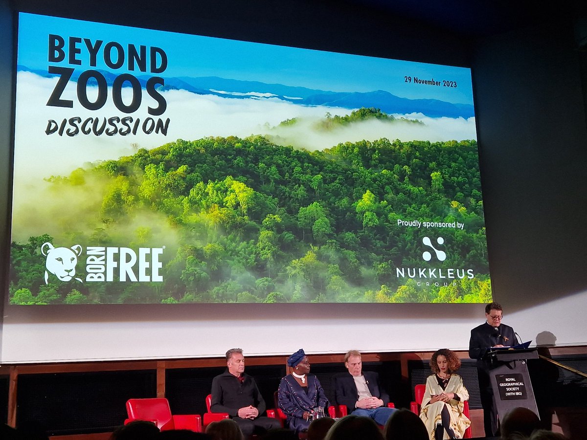 careywiddows's tweet photo. The panel at Born Free's discussion on the of Zoos are today with @ChrisGPackham and @jackiecd https://t.co/QIlIQTrruE