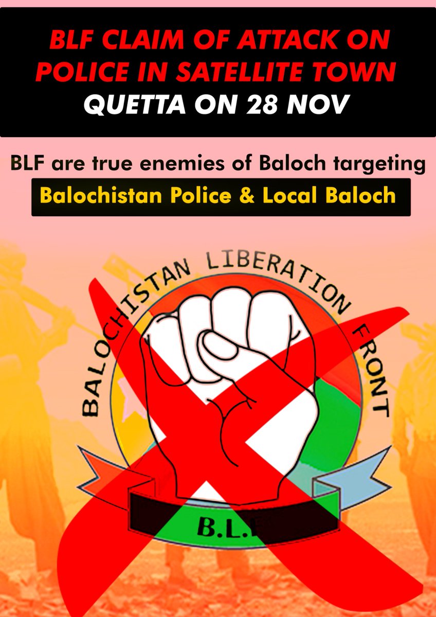 BaluchistanIsPk's tweet photo. BLF are true enemies of Baloch targeting Balochistan Police and local Baloch...

#MissingPersonDrama #Balochistan #BLATerrorist #Baloch #BLFTerrorist https://t.co/LQLl1MWdhc