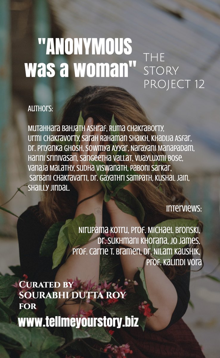 _TMYS_'s tweet photo. “For most of history, Anonymous was a woman.”
Virginia Woolf

"ANONYMOUS was a woman." 
The Story Project 12
 An anthology of #poems, #shortstories and #interviews available worldwide via Amazon. 
The Amazon India link is: https://t.co/dtGCtEGagu https://t.co/V5nH4MobHG