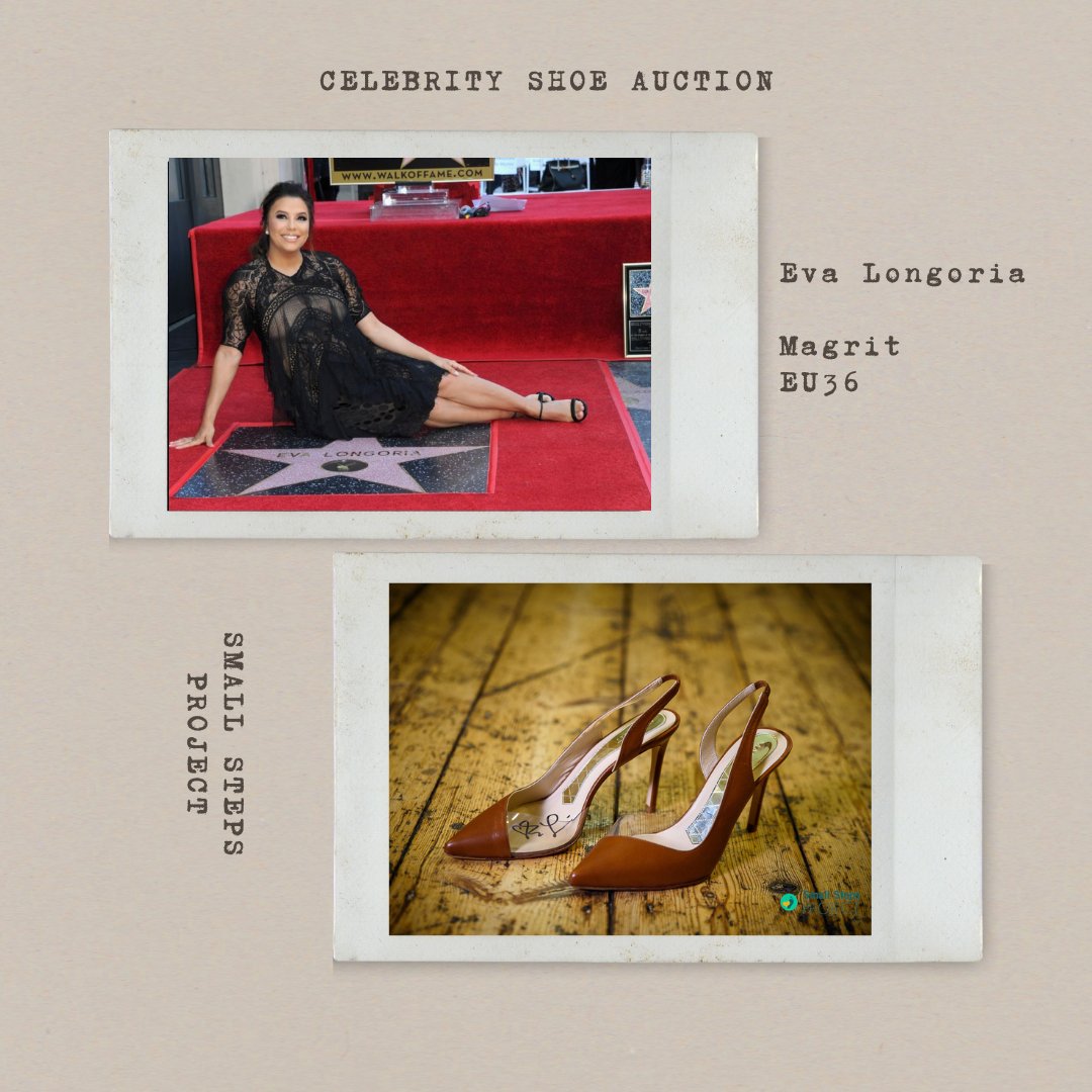 SmallStepsDocs's tweet photo. The charming @EvaLongoria has joined our team of #CelebrityShoe donors & we couldn't be more excited! Bid on her signed shoes now https://t.co/e1FH80G0UZ
#EvaLongoria #Hollywood #CelebrityShoeAuction #SmallStepsProject #SmallSteps #CelebrityShoeAuction #LiveInLoveNotLandfill https://t.co/lHvNQ5L6Cx