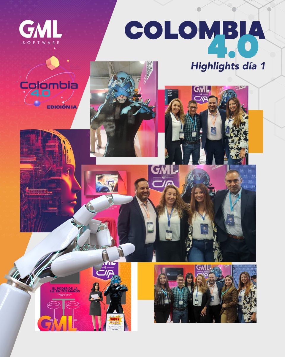 ¡Así vivimos el primer día de Colombia 4.0!

#Colombia4punto0 #InnovaciónDigital #EcosistemasDigitales #GML #Softwarealamedida #Outsourcing #GMLSoftware #DesarrolloDeSoftware