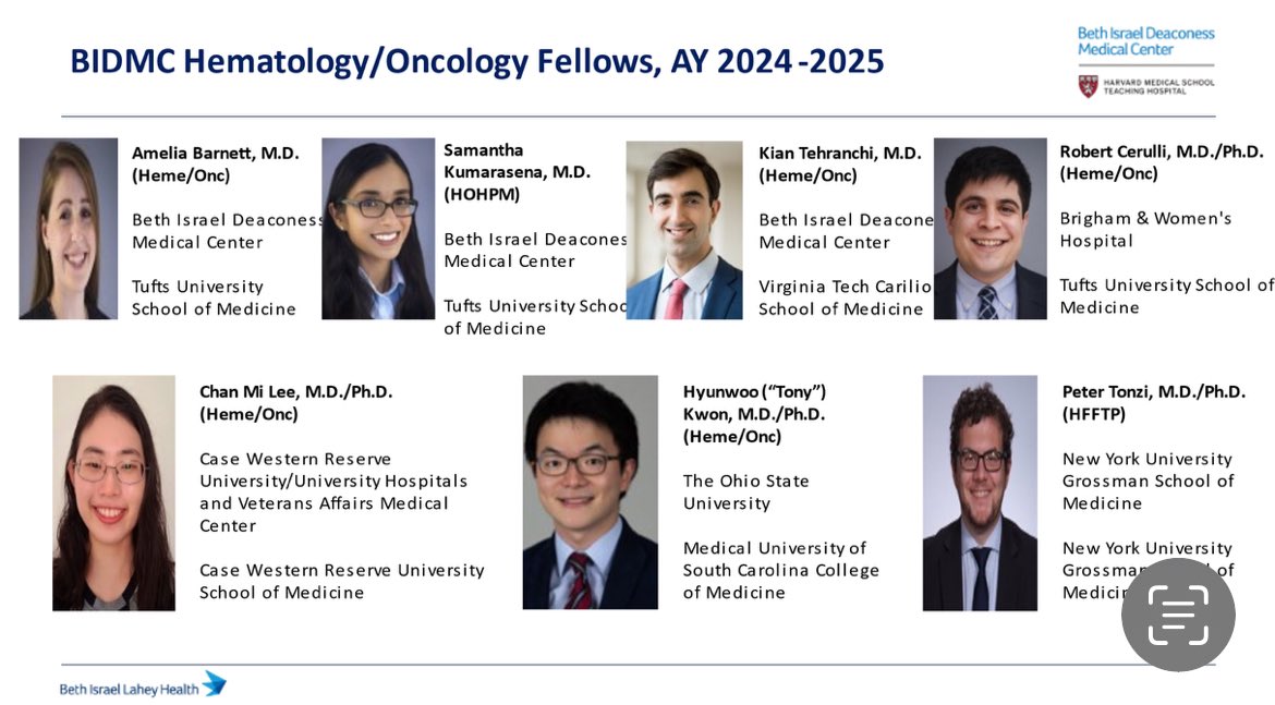 We are beyond elated to welcome the newest members of our BIDMC family: Heme/Onc, Heme-Focused, and the inaugural Heme-Onc/Hospice & Palliative Medicine fellows!! We look forward to with partnering with and mentoring you! @BIDMC_HOFellows @BIDMC_Medicine @BIDThoracicOnc