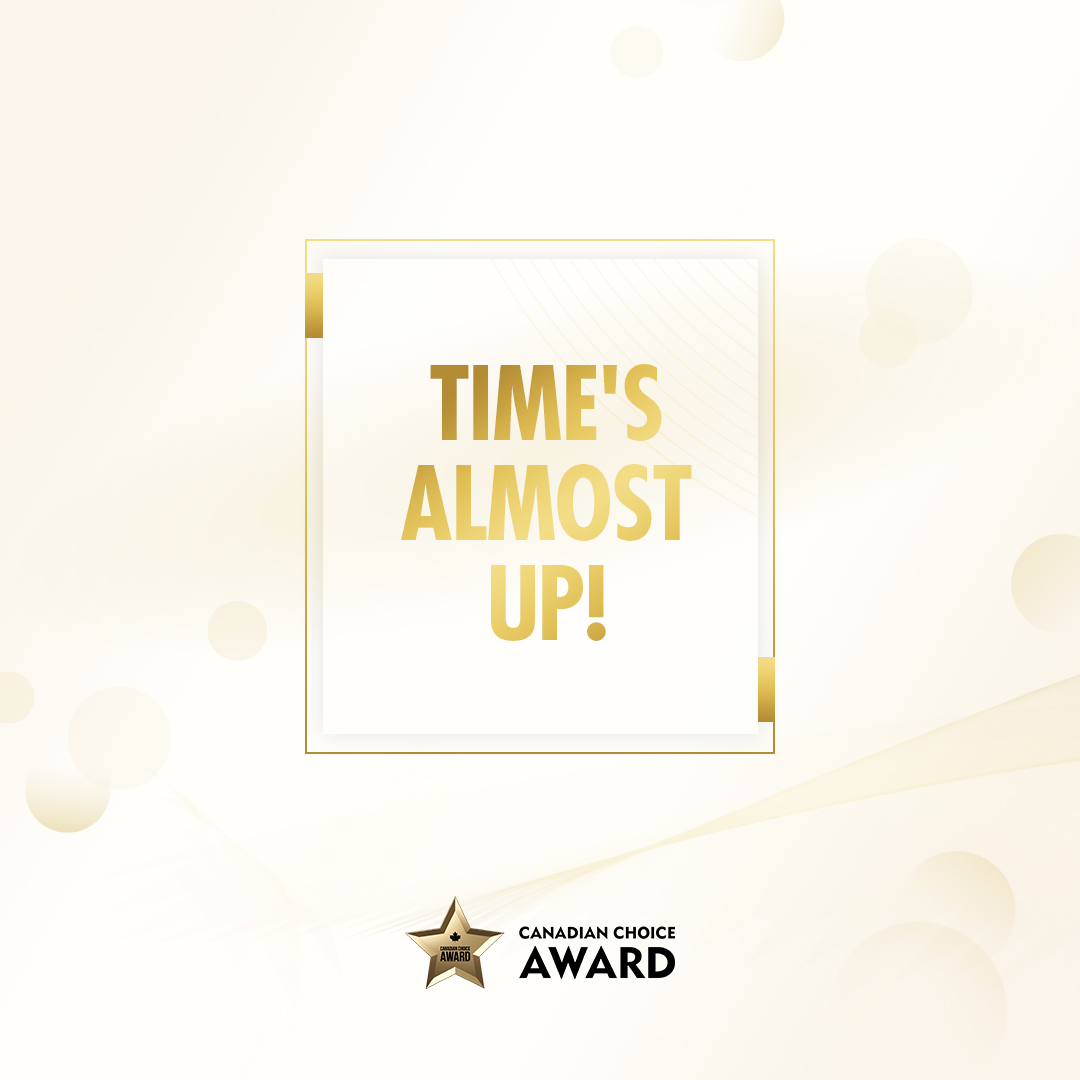 24 hours left for nominations to end! 

Nomination link -  canadianchoiceaward.ca/nominations2024  

#canadianchoiceaward2024 #canadianbusinesses #smallbusinessescanada #smallbusiness #midsizedbusiness #nominate #canada