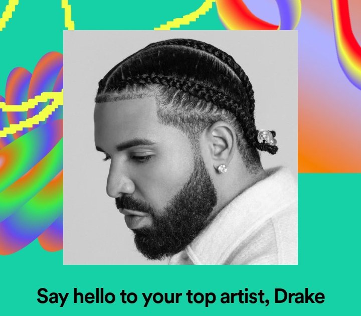 ovoadithya's tweet photo. Spotify wrapped ain't even surprising no more, top artist drake as usual for years 😭 https://t.co/0yRsmaueDI