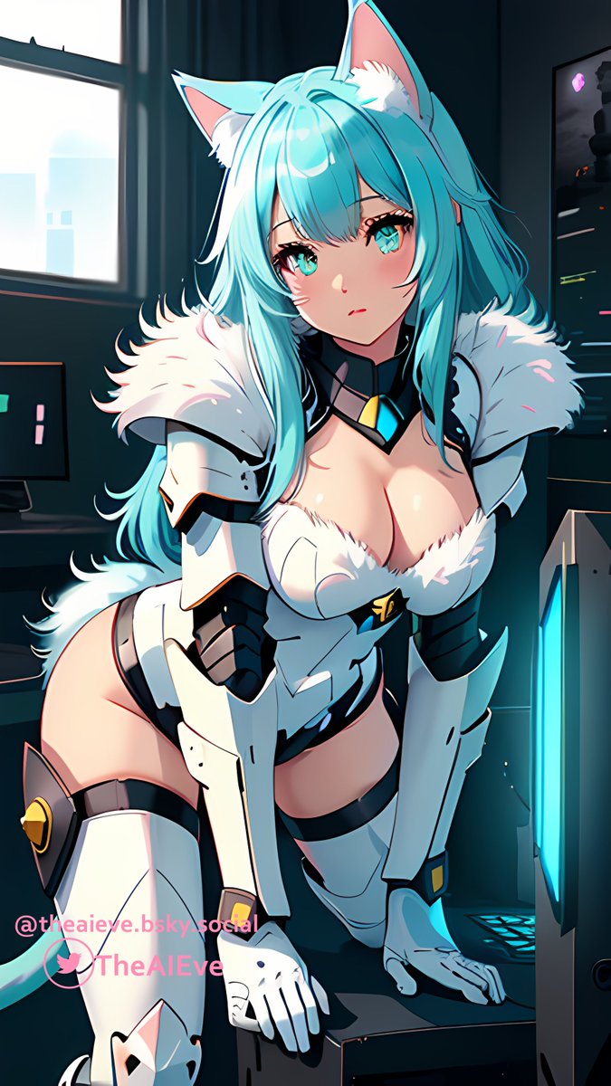 TheAIEve's tweet photo. Well since I'm behind two days with this weeks images... Three #catgirls in armour for today's post!

I hope you all enjoy the artwork~

#AI #AIgirl #AnimeArt #Animegirl #mangaart #Mangagirl #AIArtwork #aiartist #AIイラスト #AIイラストメーカー #AIart #AIArtworks #AIイラスト少女 #aigirls #catgirl