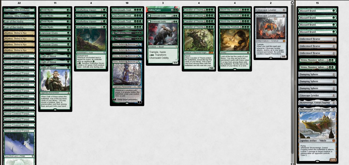 OafMcNamara's tweet photo. 🏆5-0 with Karnless Mono green🏆

sideboard is thrown together without much thought

waiting on @BobbyFortanely to tell everyone how to build it post karn https://t.co/OzKmodsNBc
