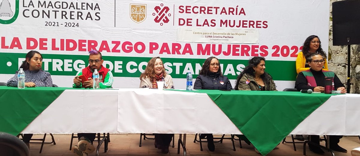 GomezSaracibar's tweet photo. Esta tarde, asistimos a la entrega de constancias de las Escuelas de Liderazgo para Mujeres 2023, en la CDM Magdalena Contreras. Esfuerzo en conjunto con la @SeMujeresCDMX, @inmujeres y su titular @nadgasman. https://t.co/Ds9YrQUPT9