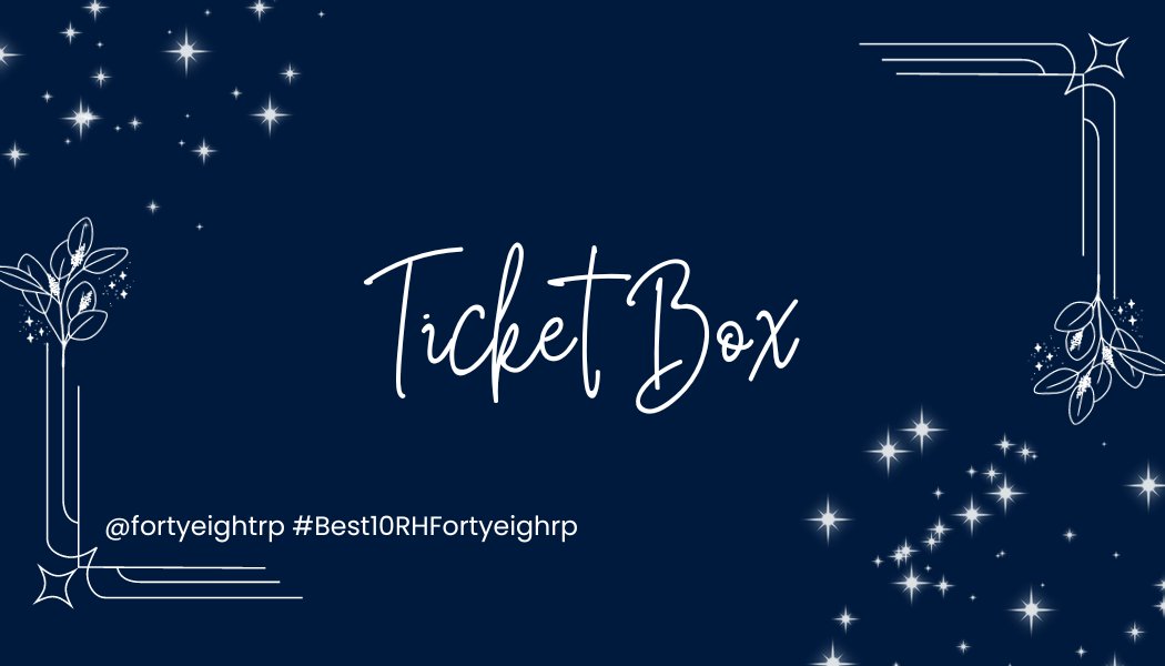 ️️ ️️ ️️
️️ ️️ ️️
 ️️ ️️        ㅤㅤ        ㅤ₊ ⊹ㅤ𝐓𝐢𝐜𝐤𝐞𝐭 𝐁𝐨𝐱
️️ ️️ ️️
️️ ️️ ️️