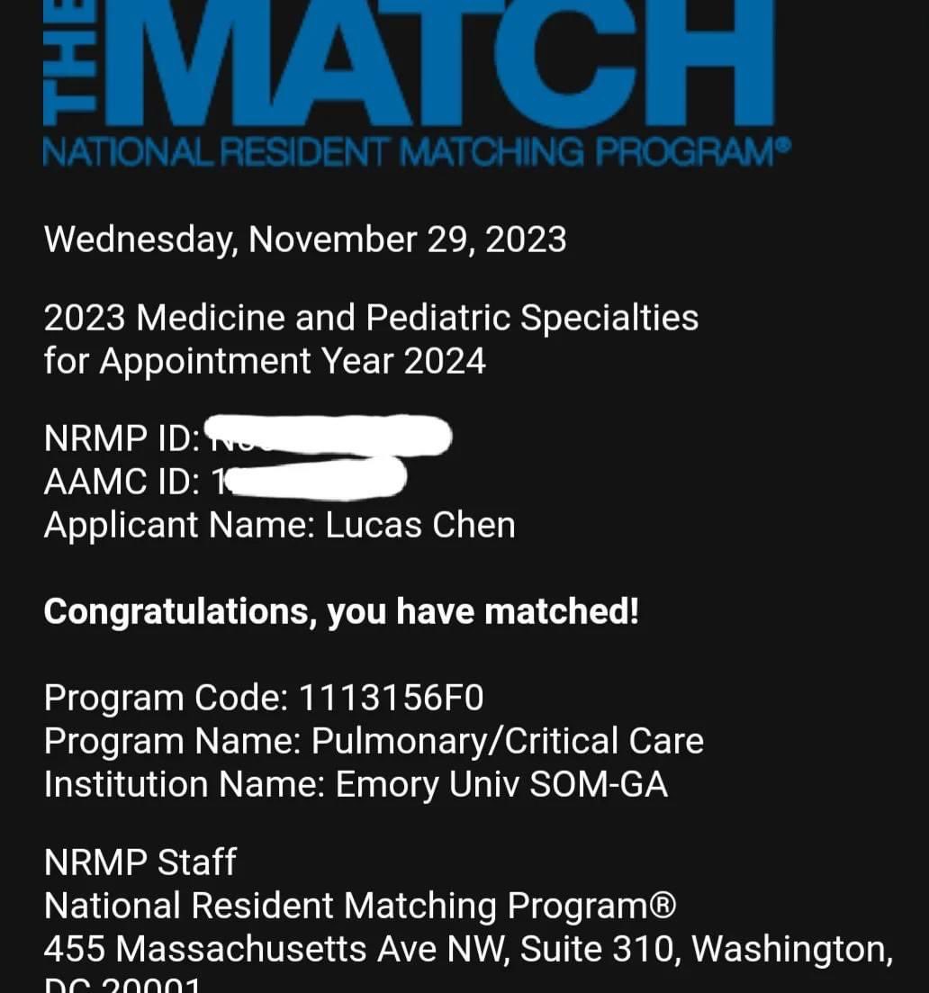 BreezyGang_PCCM's tweet photo. We’d like to congratulate our wonderful chief resident @lucas2_chen who matched @EmoryPCCM! We are so incredibly proud of you! https://t.co/BG5AeX1bMz