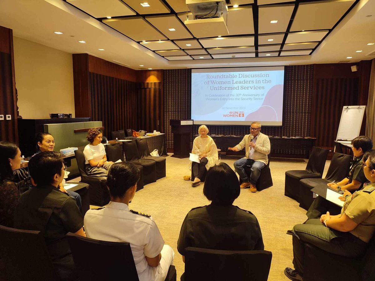 ps3_ireport's tweet photo. Eastern Police District
Mandaluyong Cps 

Round Table Discussion of Women Leaders in the Uniformed Services 

On November 30, 2023 (Thursday) at 9:00AM onwards, PBGEN PORTIA B MANALAD Chief, Women and Children Protection Center, together with the following personnel https://t.co/eg1fZbq3m7