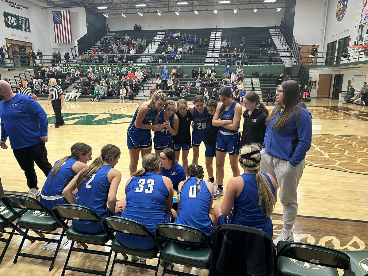 BHSGoBigBlue's tweet photo. @bwickgbb with the overtime win on the road against Medina for their 1st win of the season 55-51! Congratulations to coach Fink on her first career win! These girls left it all on the floor tonight! https://t.co/8MNz05t0Zn