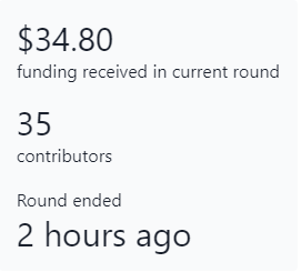 EthereumEdmon's tweet photo. We are happy to announce that we have successfully closed the @gitcoin round with 35 contributors and raised over $34. We are thrilled about this opportunity, especially it's our second time participating in a Gitcoin round. Thanks for everyone who help Ethereum Edmonton #GG19 https://t.co/JuTXCDZs0t