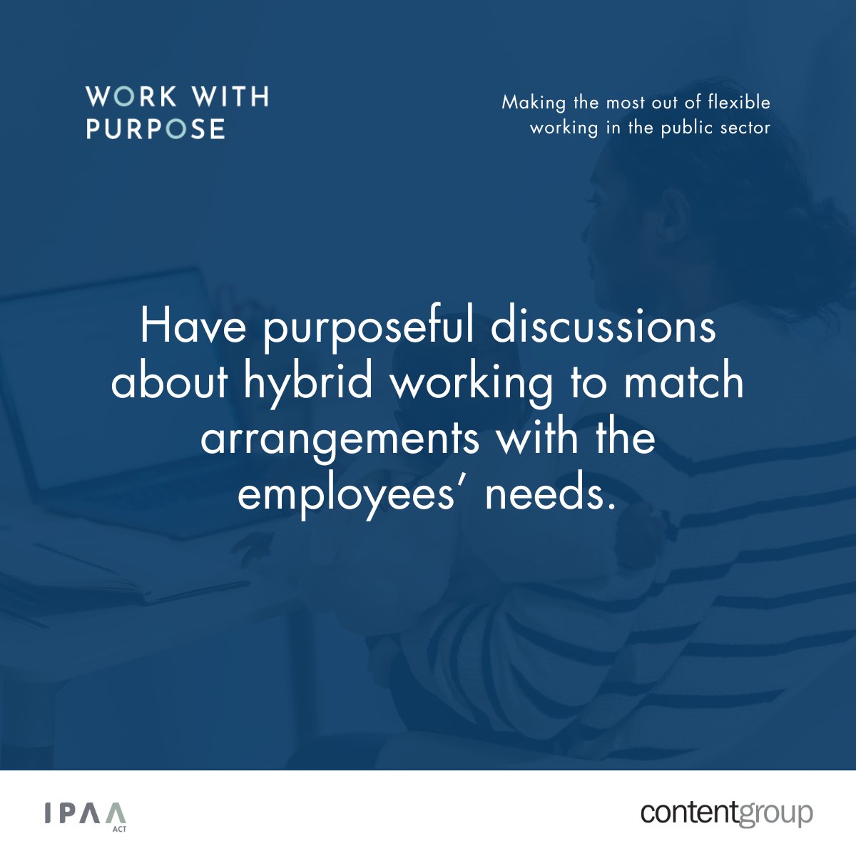 IPAAACT's tweet image. How can public sector organisations implement #flexibleworking effectively? Professor Clare Kelliher from @CranfieldUni, Dr @fibuick from @UNSWCanberra, and @adamfennessy, Secretary of @DAFFgov share practical tips on the latest #WorkwithPurpose: act.ipaa.org.au/making-the-mos…