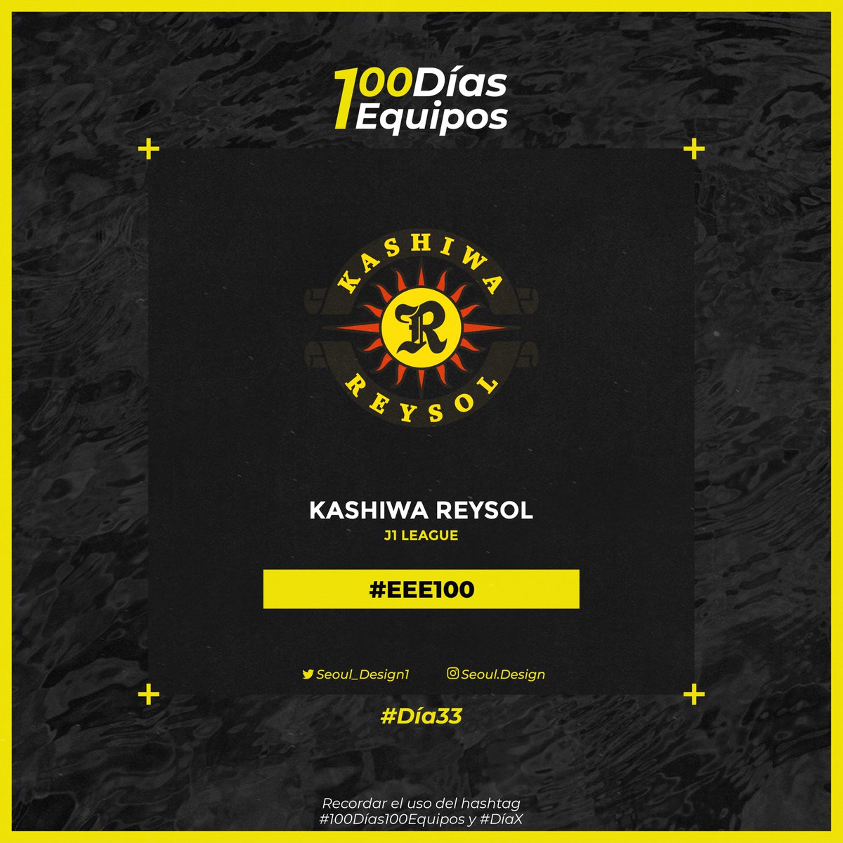 Design_Dawi's tweet photo. #100Días100Equipos #Día33
Kashiwa Reysol - J1 League
Color obligatorio: EEE100
Recuerden el uso de los Hashtag https://t.co/oztiUs540k