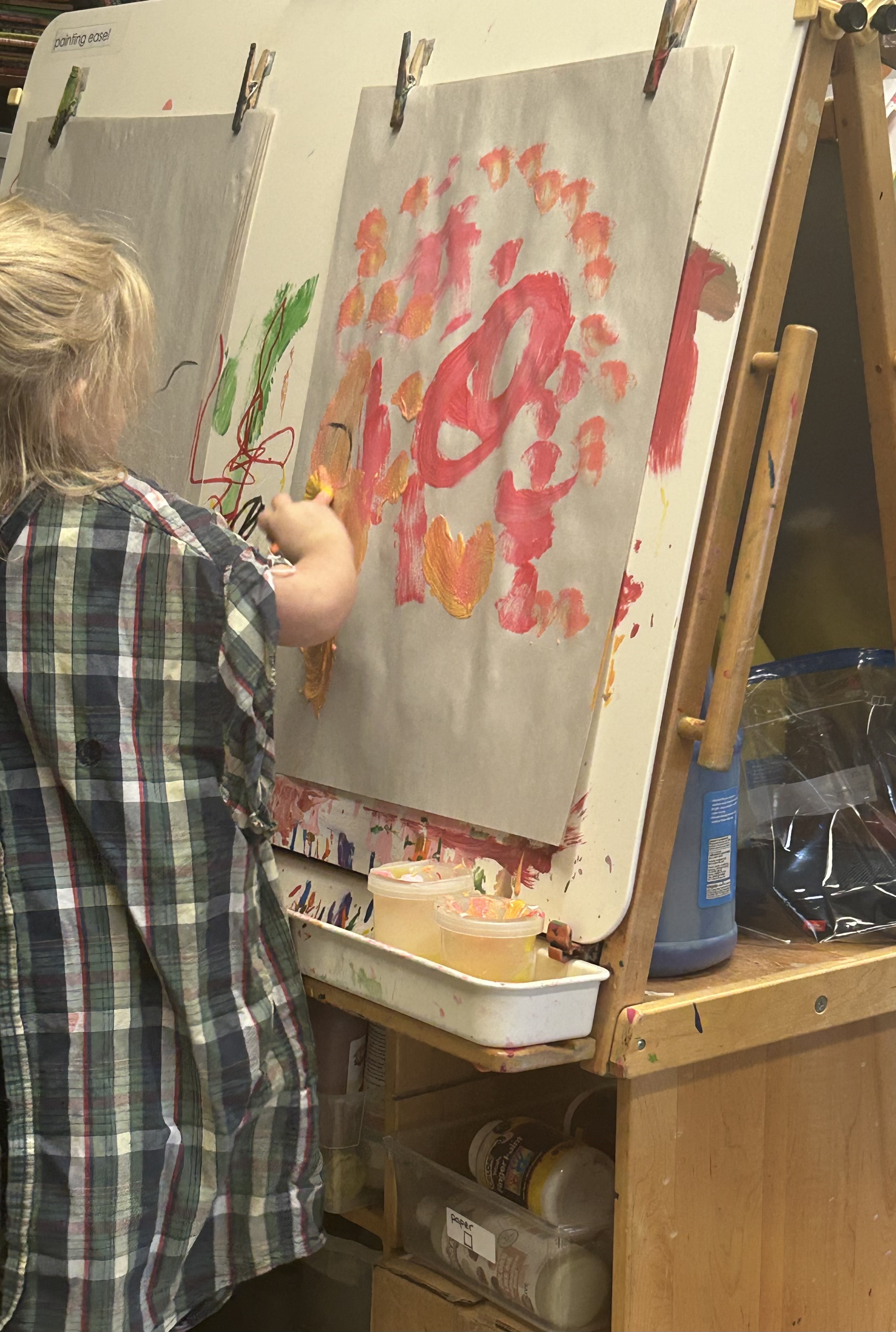 The Art Easel in the Preschool Classroom