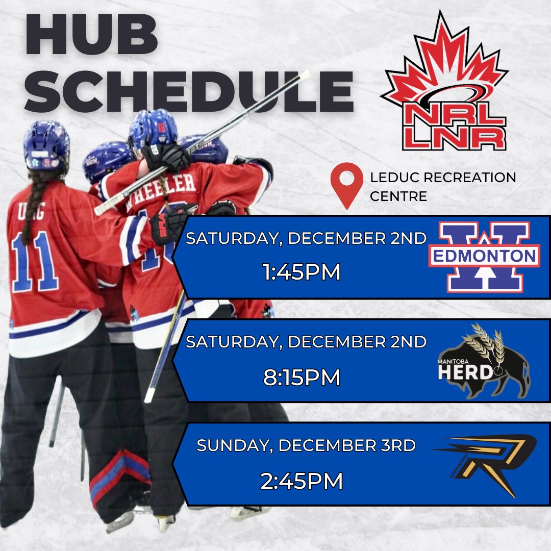 CalgaryRATH's tweet image. Games times for this weekend up in Edmonton! Tune into Ringette Canada’s YouTube channel to watch live ❗️❗️❗️