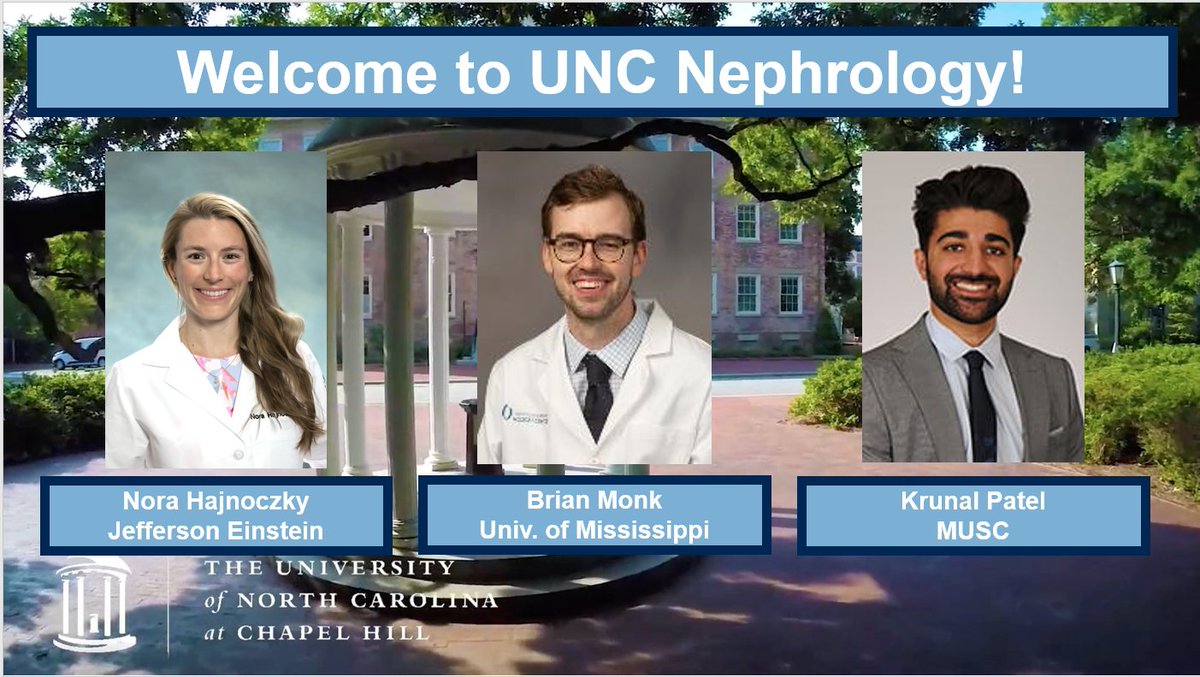 A late but very happy post this Nephrology Match Day, as we get to welcome 3 new Tar Heels to our family! We can't wait to work with you, Nora, Brian and Krunal. 

Congratulations to everyone. Let's go save some beans!
