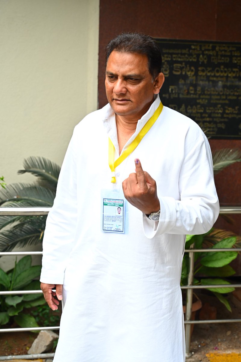 Voted for change.
I urge all citizens of Telangana to vote in huge numbers today. 

Cast your vote for development, growth, and progress. 

#TelanganaAssemblyElections  #Telangana #TelanganaElection2023