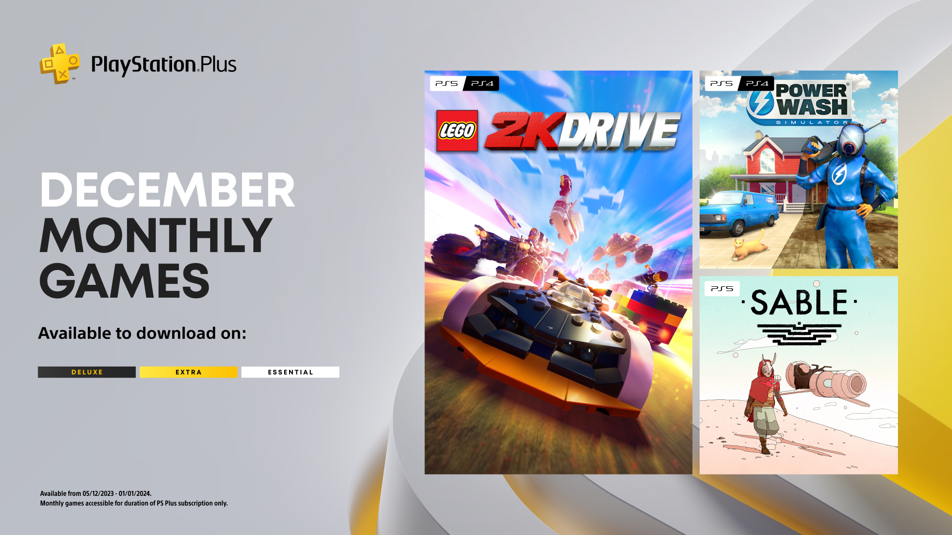 PlayStation Plus: Tech treats! PlayStation announces monthly free games for  subscribers; titles include 'Sable', 'Lego 2K Drive' - The Economic Times