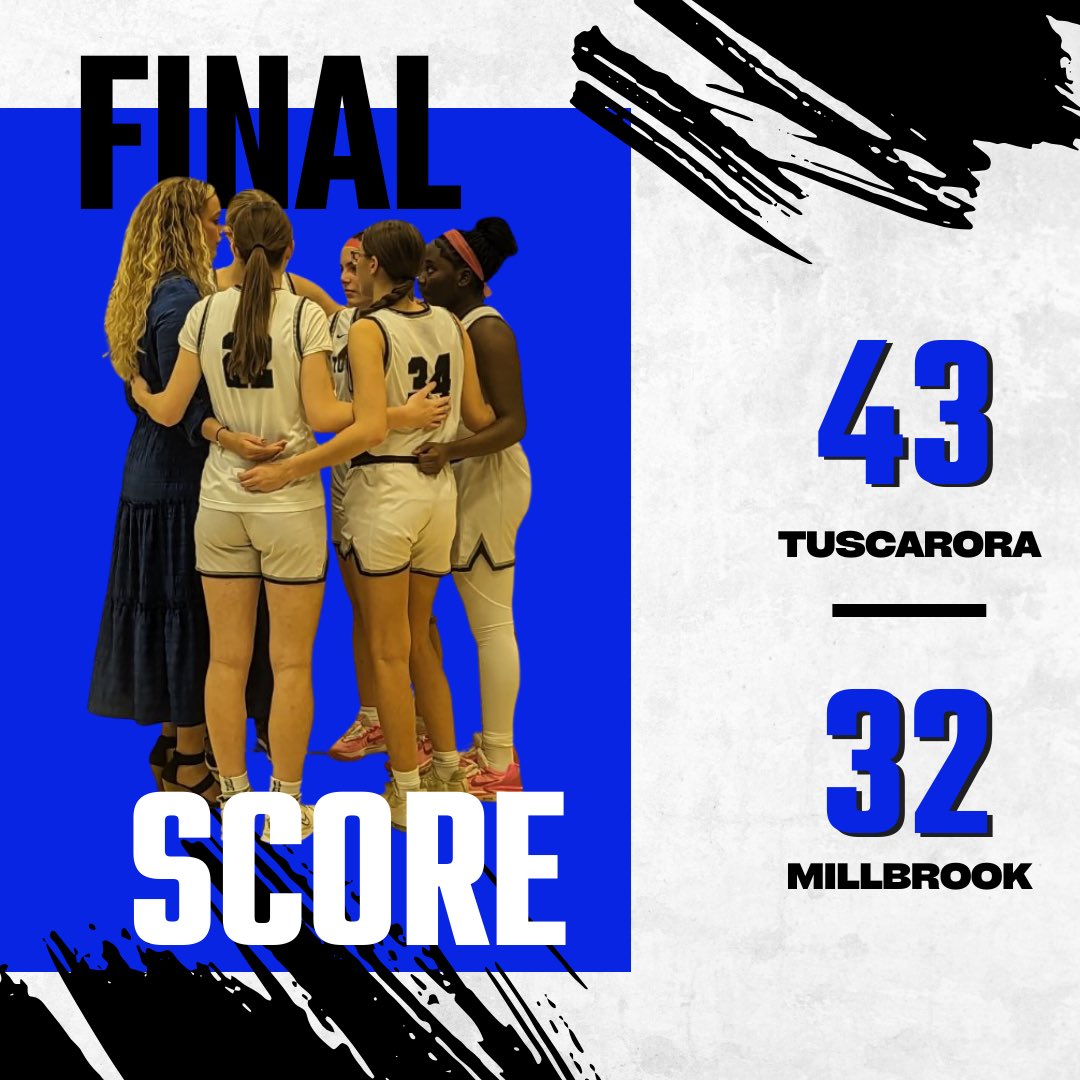 Final from the Tundra! The lady huskies top a talented Millbrook squad. These girls have fight in them 💙🏀 our players of the game go to <a href="/AlysaCarrigan/">Alysa</a> with her first double double of the year 14 pts, 11 stls, 6 ast <a href="/delainey_duggan/">Delainey Duggan</a> w/ 6 pts, 6 rbs, 5 stls and <a href="/paigeehahn/">Paige Hahn</a> 10 pts
