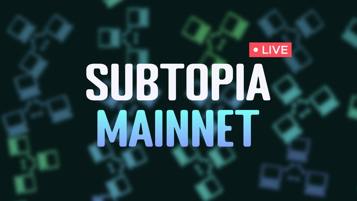 subtopia_algo's tweet image. 🚀 Introducing #Subtopia on #Algorand Mainnet! 🌐

Unlock easy subscription management for your #Algorand projects. Save precious time &amp;amp; money on development, focus on your product!

🌟 Features:

- Easy-to-deploy on-chain subscription products
- Multiple pricing plans
- Free…