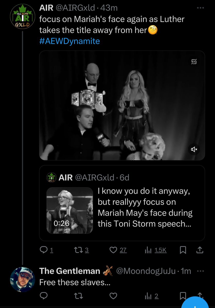 Figure4podcast's tweet photo. @MoondogJuJu @AIRGxld What happened @AIRGxld? I thought you’d want these slaves freed, too? https://t.co/snVWlBmY50