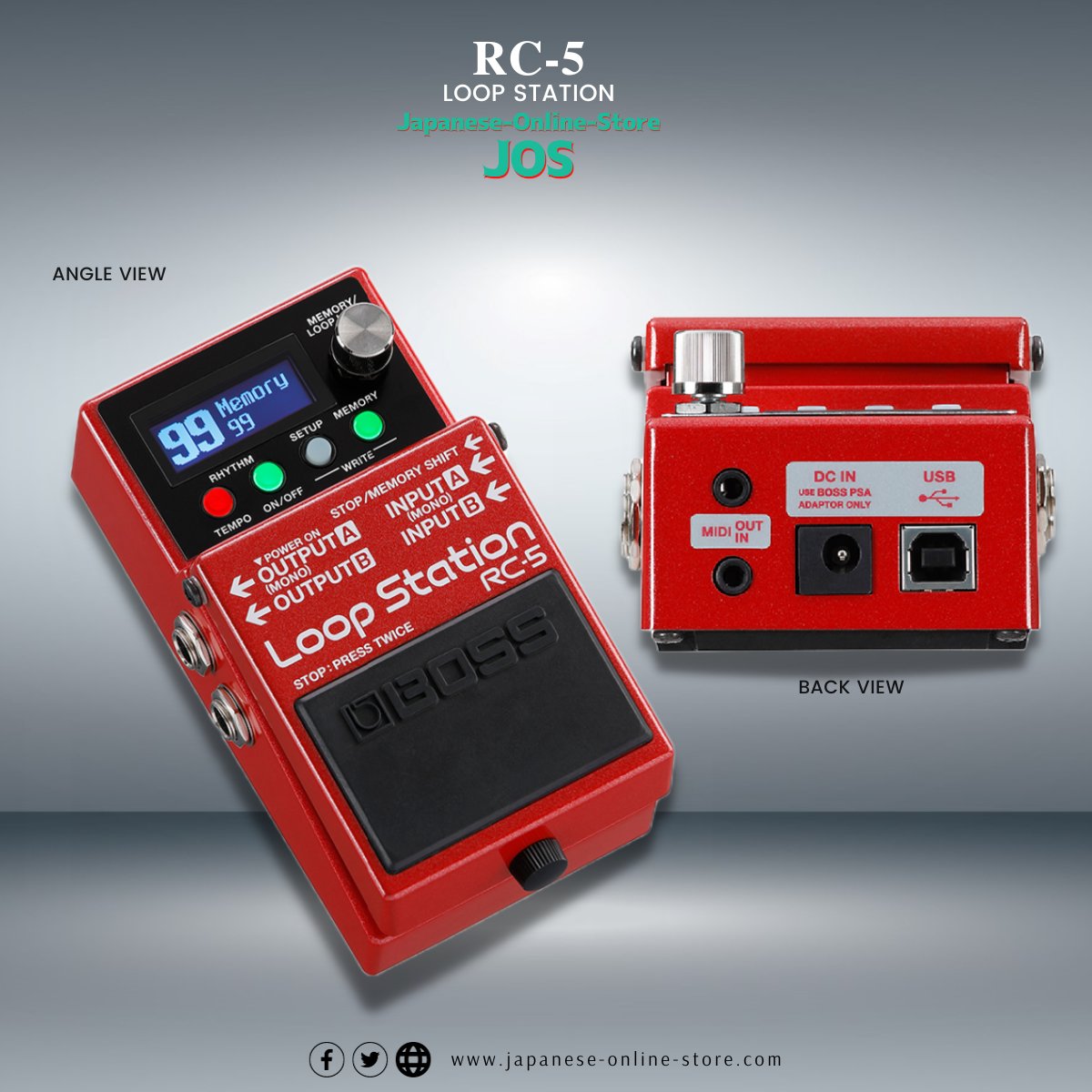 JOS_Infostation's tweet photo. Upgrade to the RC-5 and prepare your pedalboard for the greatest looping flexibility.
📌 From $249.99 to $199.99 ONLY!
📌 20% DISCOUNT | Save $50.00
𝐒𝐇𝐎𝐏 𝐇𝐄𝐑𝐄: https://t.co/nD1O8FStC7
#boss #bossrc5 #rc5 #guitarpedal #pedals #loopstation #loop #pedalboard #looping https://t.co/HJWEe3sWmt