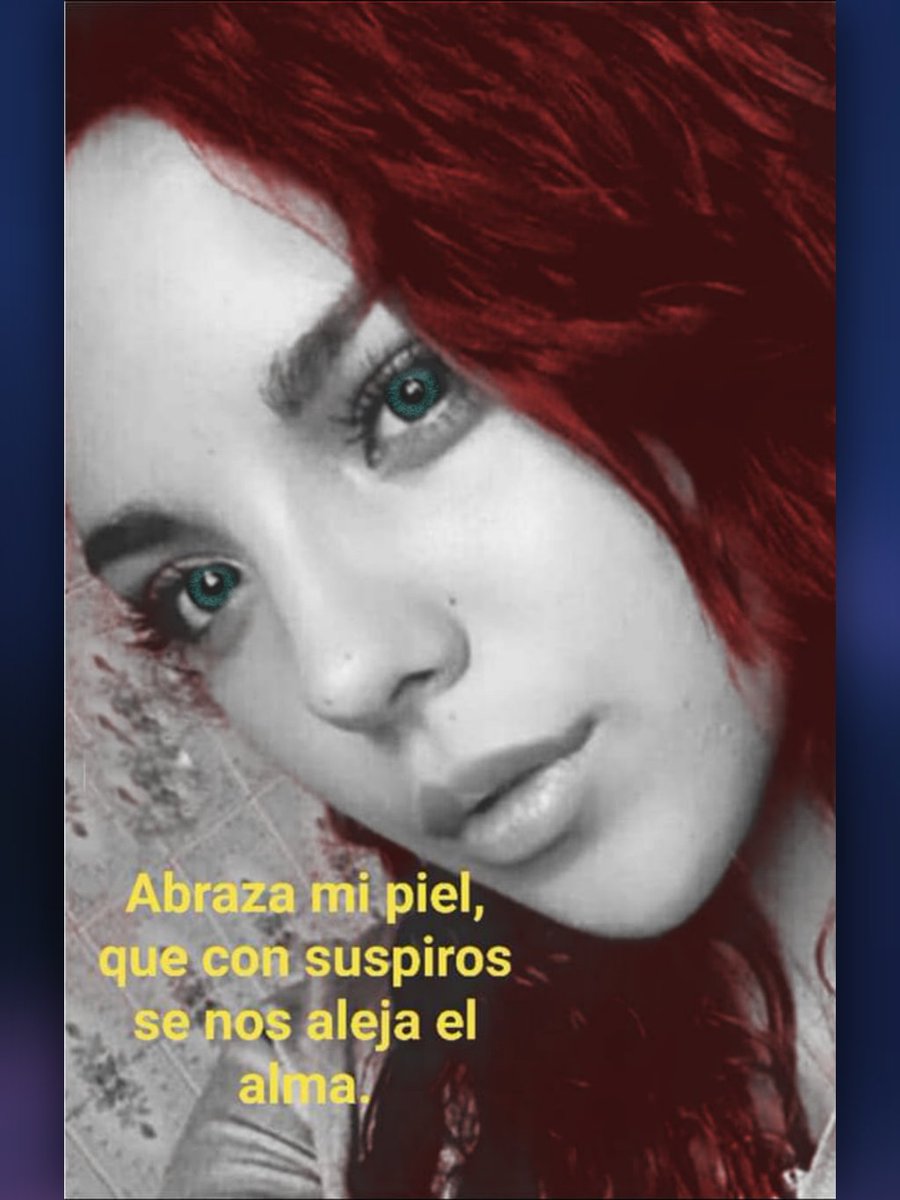 xamankin's tweet photo. Cariño mio, besa mis labios, que con palabras
se nos va la vida.
Abraza mi piel, que con suspiros se nos aleja el alma. Y ama mi ser,
que con pensamientos
se nos escapa el amor. 
Por eso cariño mío, besa, abraza, y ama todo mi ser, porque no hay peor sentimiento que es extrañarte https://t.co/FSKNCtykmW