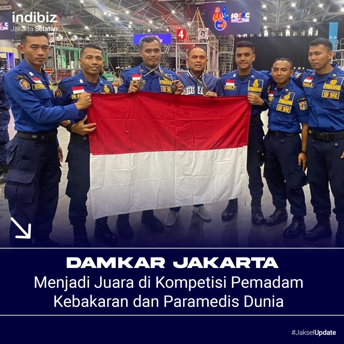 indibiz_Jaksel's tweet image. Damkar DKI Jakarta tampil sebagai juara dalam kompetisi SGFPC 2023.

Pada kategori tim Budi Paryono dan Andi Putra mendapatkan penghargaan “Aplikasi Sumber Daya Terbaik dan Aplikasi Keamanan Terbaik” serta Fadila juga mendapatkan medali “Tim Perencanaan Terbaik”
#indibiz #Damkar