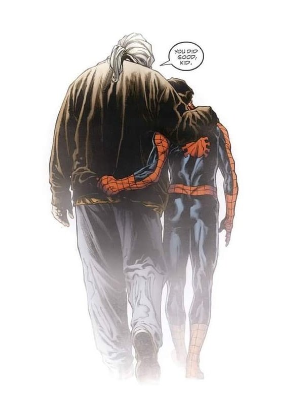 Spidey_pte's tweet photo. Just stumbled across this Sara Pichelli's homage cover to the final page of Death Of Ultimate Spider-Man, and now i'm getting emotional... https://t.co/CZ6xuQASjP