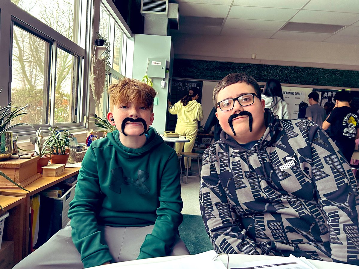 MsGriceM's tweet photo. Grade 8s are supporting Movember this month! @hcbrantford https://t.co/5JLIQenRjK