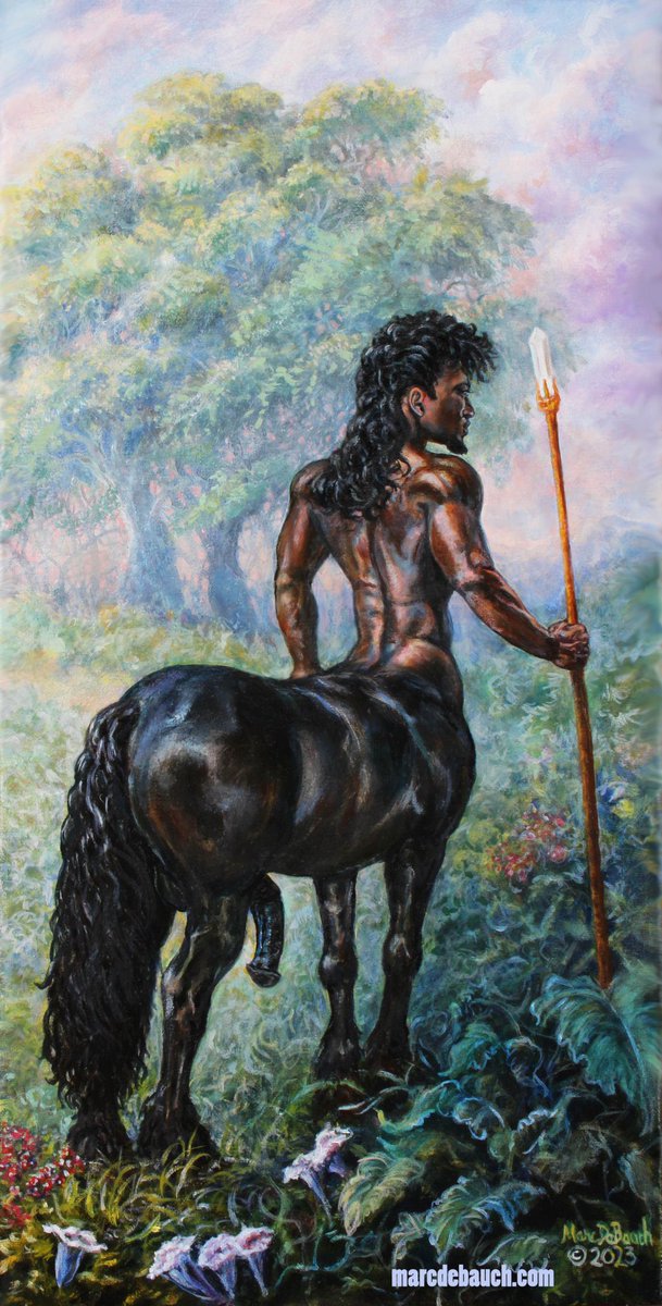 marcdebauch's tweet photo. Just SOLD! "Dark Centaur" 2023 oil on canvas 24"x12" https://t.co/mc1vOl96yj #centaur #hornycentaur #gaycentaur #centaurs #queerart #gayart #fantasy #homoerotic #beastcock #horsecock https://t.co/NStKwyAcsR
