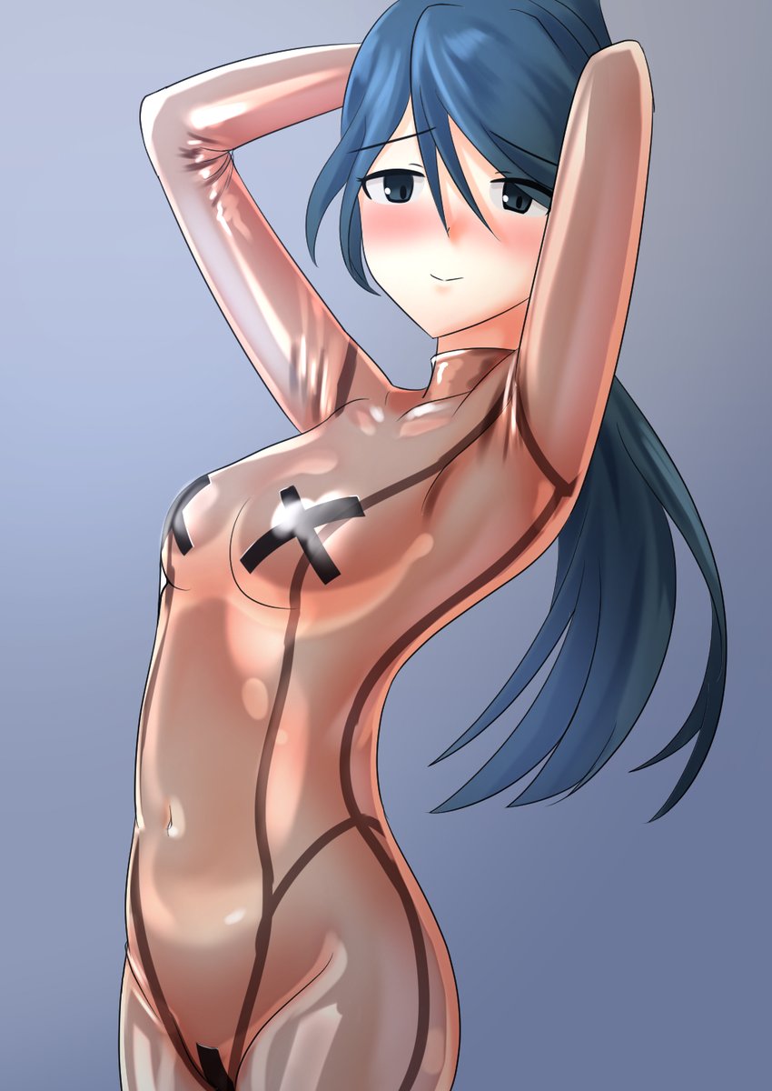 #今月描いた絵を晒そう 
半透明ラバーの描き方にハマるの図。 