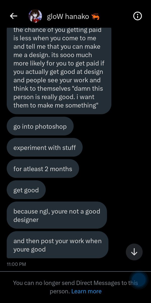 aa_artistryy's tweet photo. Pathetic! Atleast an Artist should be getting some respect instead of this, this person made me feel like I'm not capable of doing some great designs! This is some rude sh*t an artist can ever hear from another artist! PLEASE RESPECT ARTIST TOO. 
#respectartist #ArtistOnTwitter https://t.co/Sy17StYwQ2