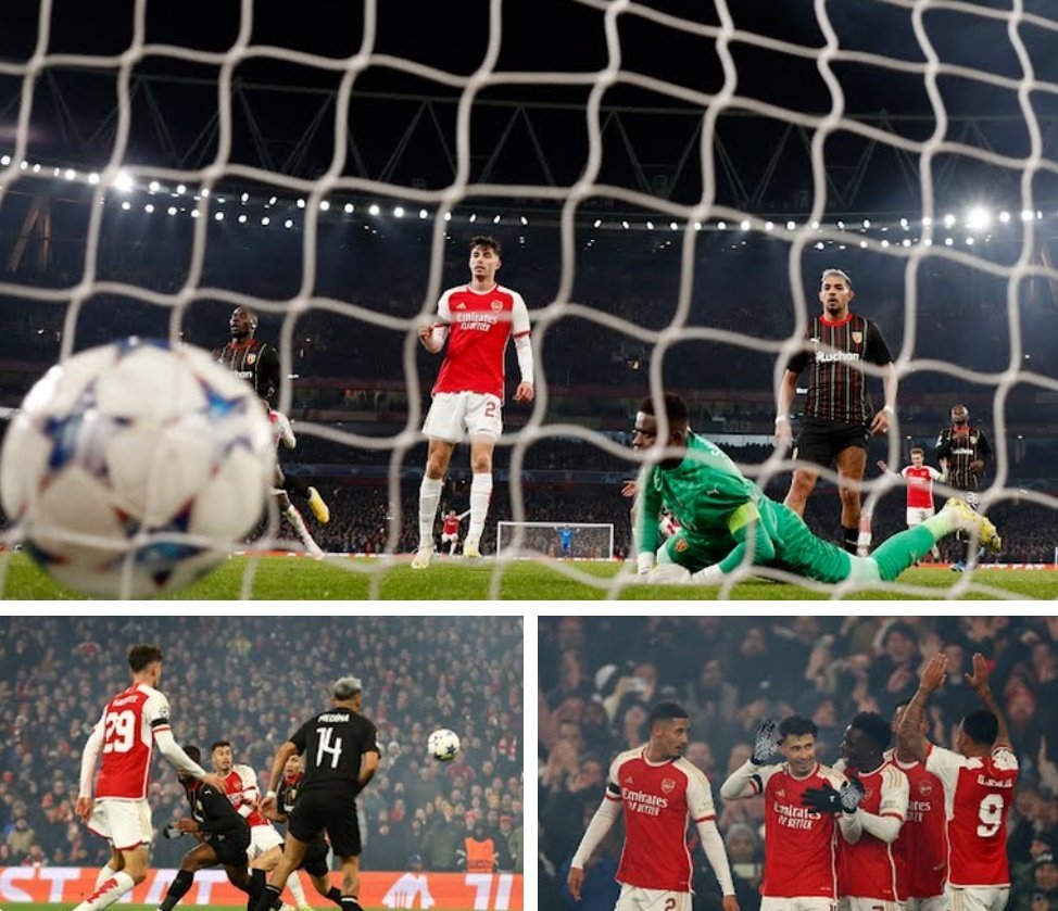 sportstickz's tweet photo. #ChampionsLeague |FT
Arsenal 6-0 Lens
K. Havertz 13
G. Jesus 21
B. Saka 23
G. Martinelli 27
M. Ødegaard 45+1
Jorginho 86 (P)
Arsenal destroyed Lens completely with six goal & 5 goals in first half 🤯
#ARSLEN #LENARS #UCL #UEFA #UEFAChampionsLeague #Arsenal #Lens #ARSRCL #ARS https://t.co/AhSEQ0siwS