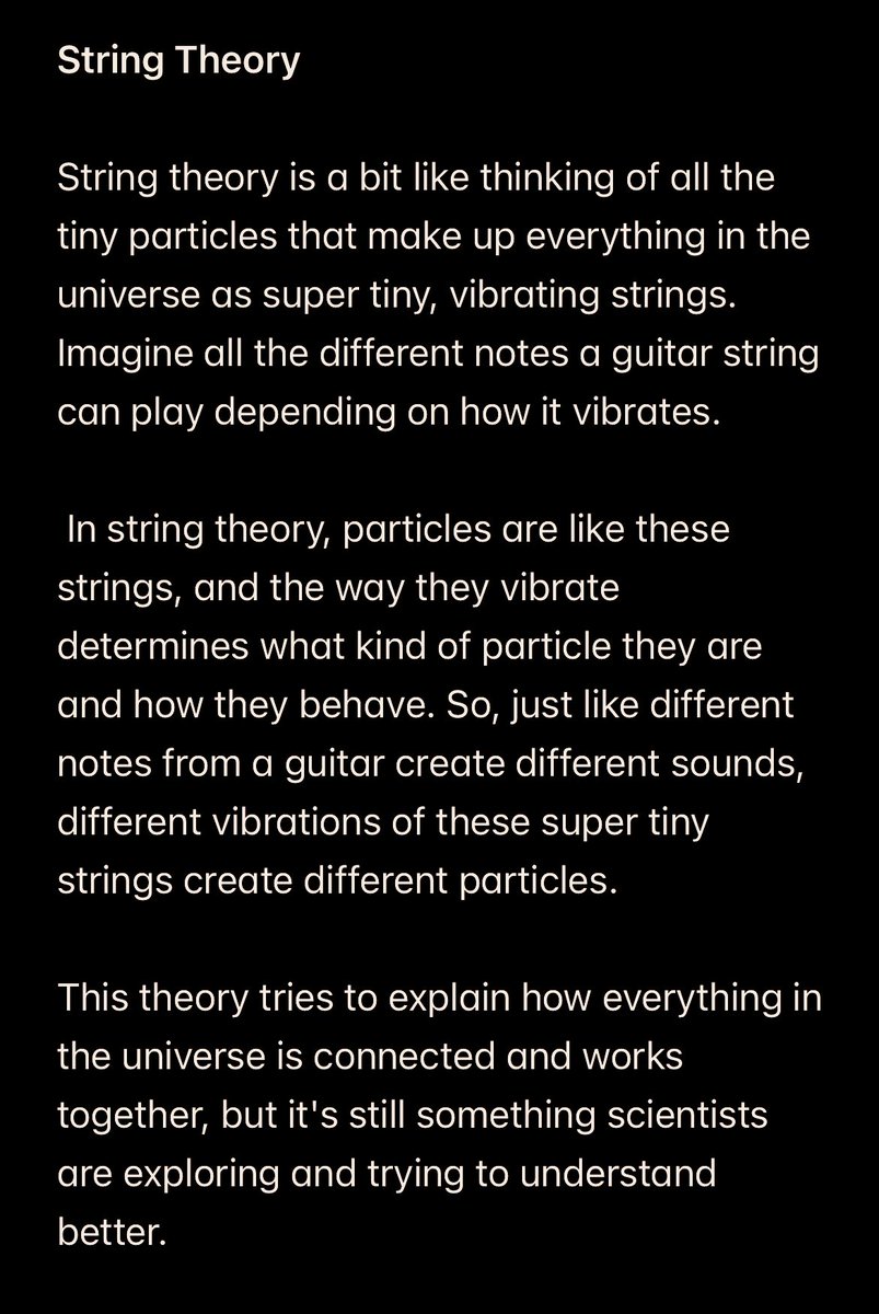 physicsvs's tweet image. #stringtheory explained to a 12 year old