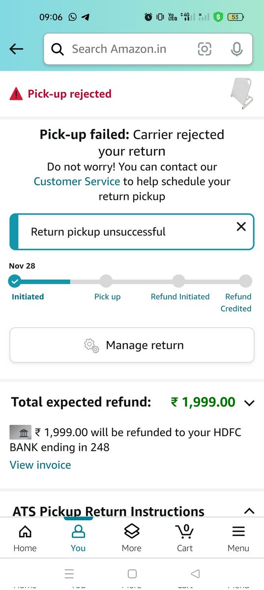 patil600's tweet photo. I purchased this product on Amazon, and received the product that doesn't have proper locking &amp; it's not suitable for my father  hence I'm trying to return but this is a problem I'm facing. We don't expect such services from firms like Amazon. Please help. @AmazonHelp @amazonIN https://t.co/DBI5yhynhQ