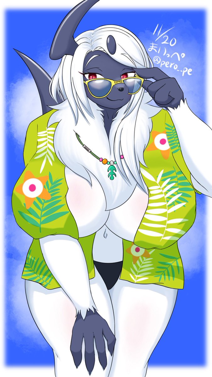 #今月描いた絵を晒そう
11月もアブソルちゃんでした 