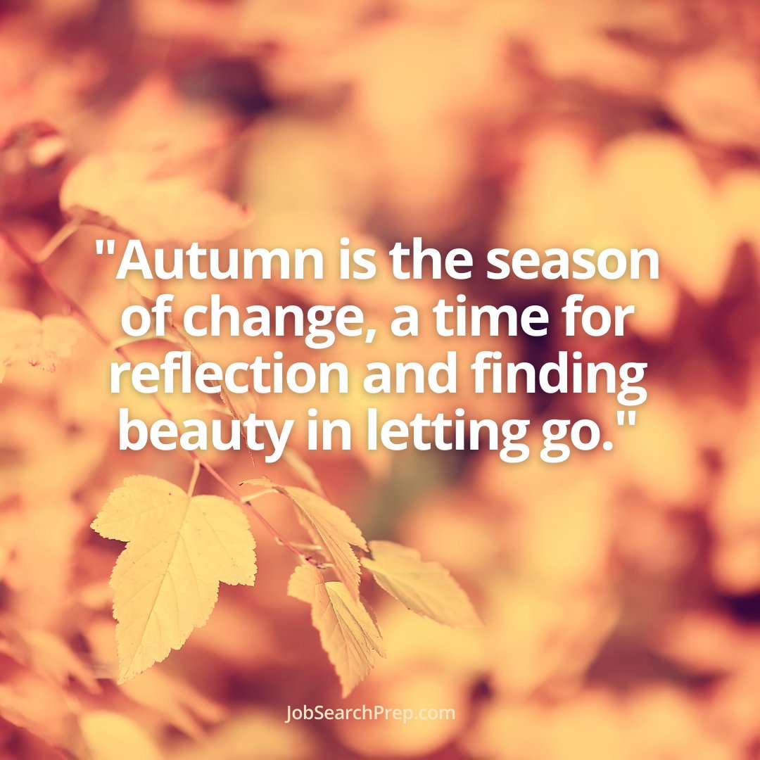 🍂 "Autumn is the season of change, a time for reflection and finding beauty in letting go." 🤔 How are you embracing change in your career this season? Any reflections you'd like to share or want help figuring out? #CareerChange #FallReflections #TimeChange