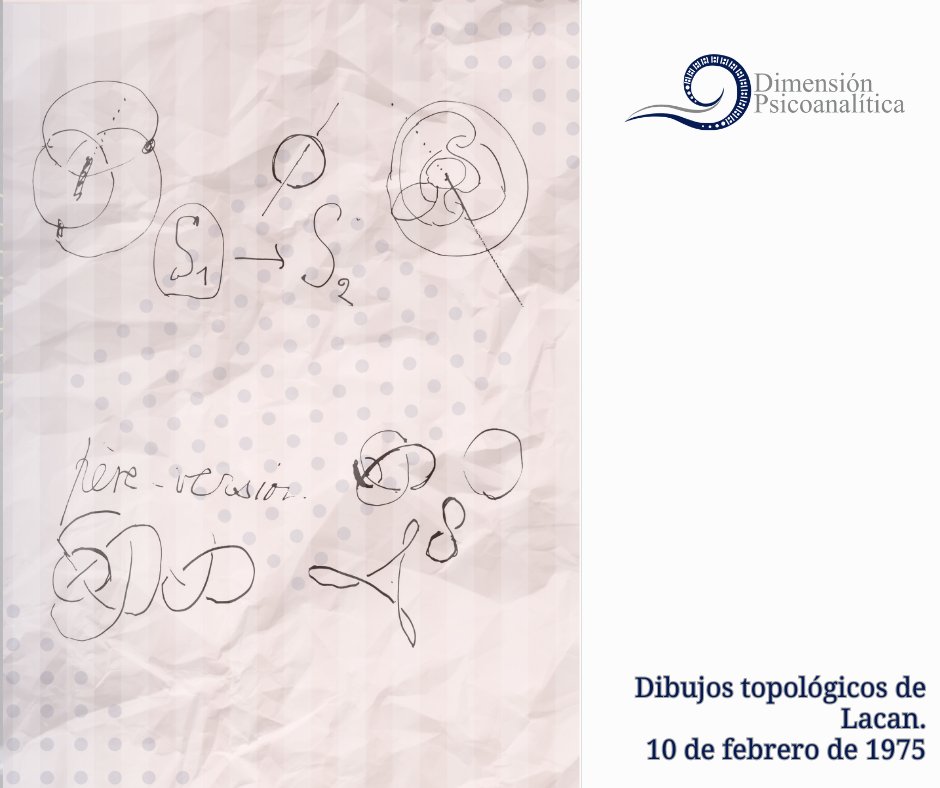 DimensionPsico's tweet image. Dibujos topológicos de Lacan para ayudar a situarnos dentro de su discurso.
#Lacan #psicologis #psicoanalisis #psicoanalista #sicologo #sicologia #saludmental #dimensiónpsicoanalítica #dibujos #topología #dibujostopologicos