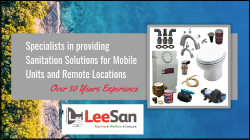 We have been providing sanitation solutions for mobile units for over 30 years including:

- Boats
 - Caravans
 - Welfare Units
 - Log Cabins
 - Mobile Offices
 - Glamping

So what can we do for you?
Visit leesan.com/marine/sanitat…

#Leesan #MarinePumps #Caravans #Boats