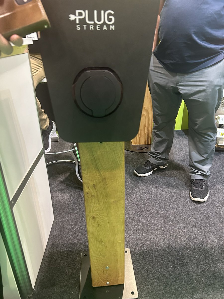 Come and see our eco system. #londonevshow23 battery storage to EV charger and electric boiler. #plugstrean