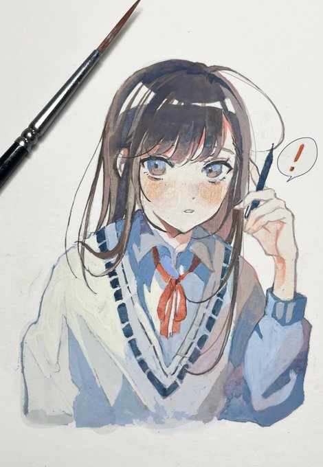 「holding pen pencil」 illustration images(Latest)